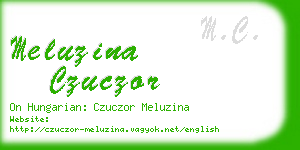 meluzina czuczor business card